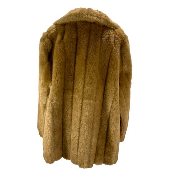 Astraka of London Vintage Camel Faux Fur Coat - Picture 6 of 8